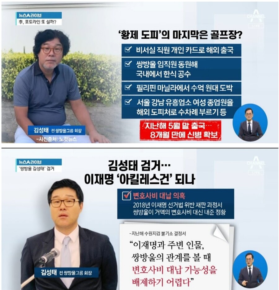 채널a) 쌍방울 김성태 검거, 이재명에겐 치명타_1.jpg