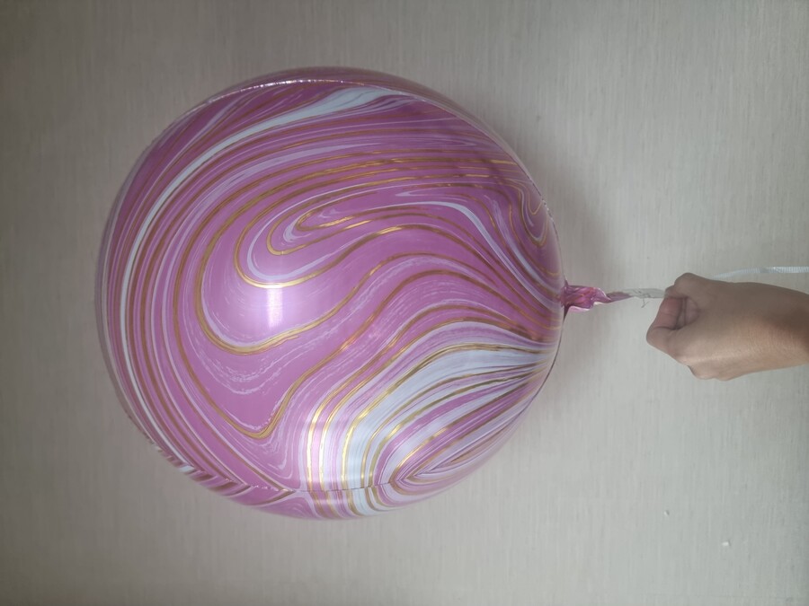 딸기크림 츄파춥스 사탕 같은 아나그램 핑크 마블 오브 은박풍선_9.jpg