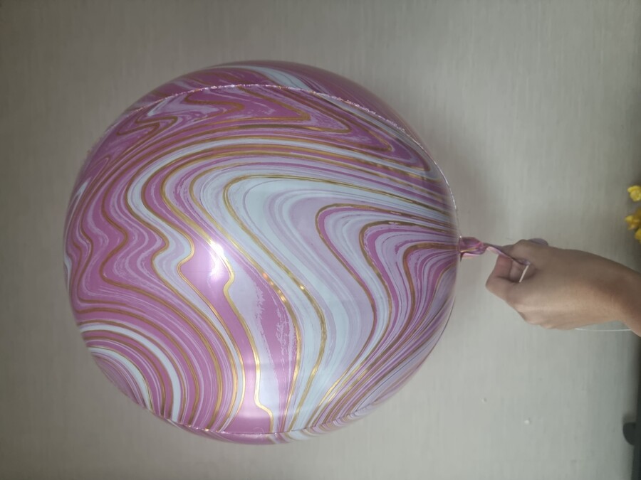 딸기크림 츄파춥스 사탕 같은 아나그램 핑크 마블 오브 은박풍선_11.jpg