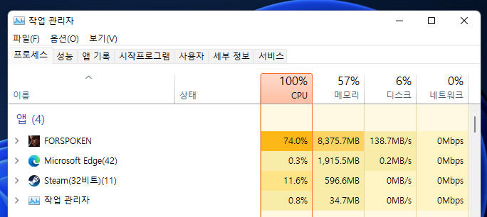 CPU 점유율이 100%를 찍네요;;;_1.png
