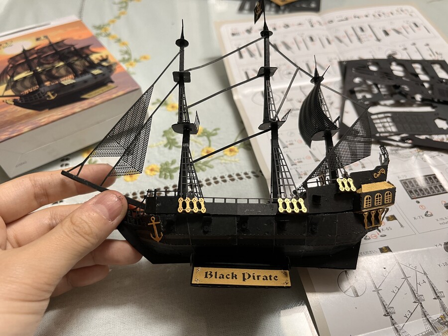 입체퍼즐) 와 배 거의 조립 다 했다_1.jpeg