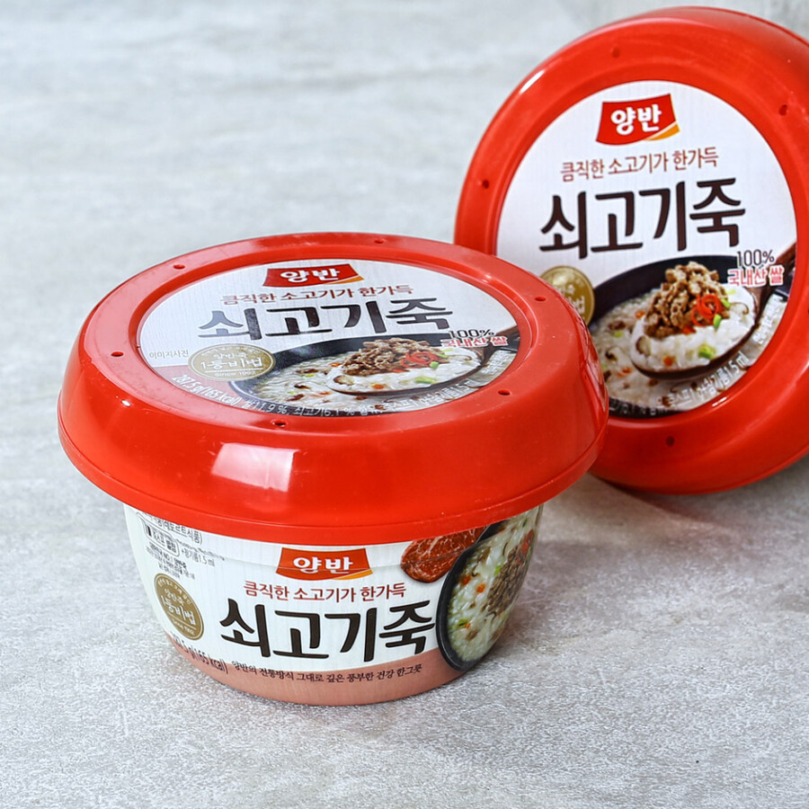 쇠고기죽 vs 전복죽 vs 닭죽 vs 단팥죽