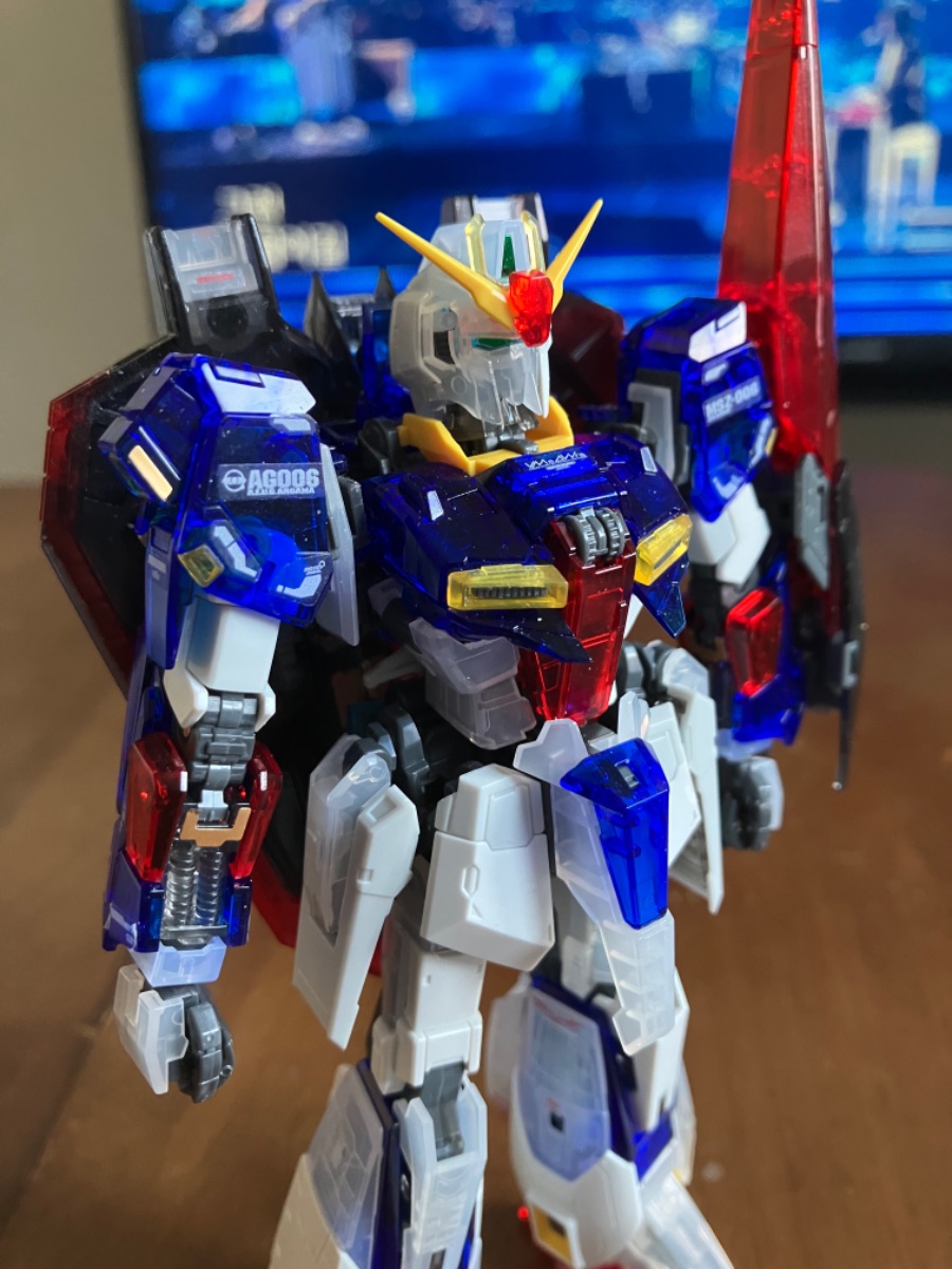 RG 제타 건담 [엑스포 클리어 + 일반판] 조합으로 만들었습니다_2.jpeg