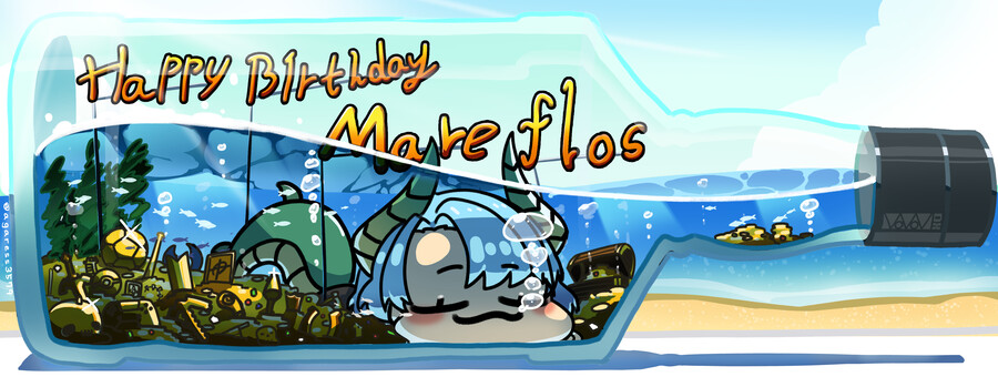 트위치 버튜버 마레 플로스 공모전 그렸던거 모음_3.png