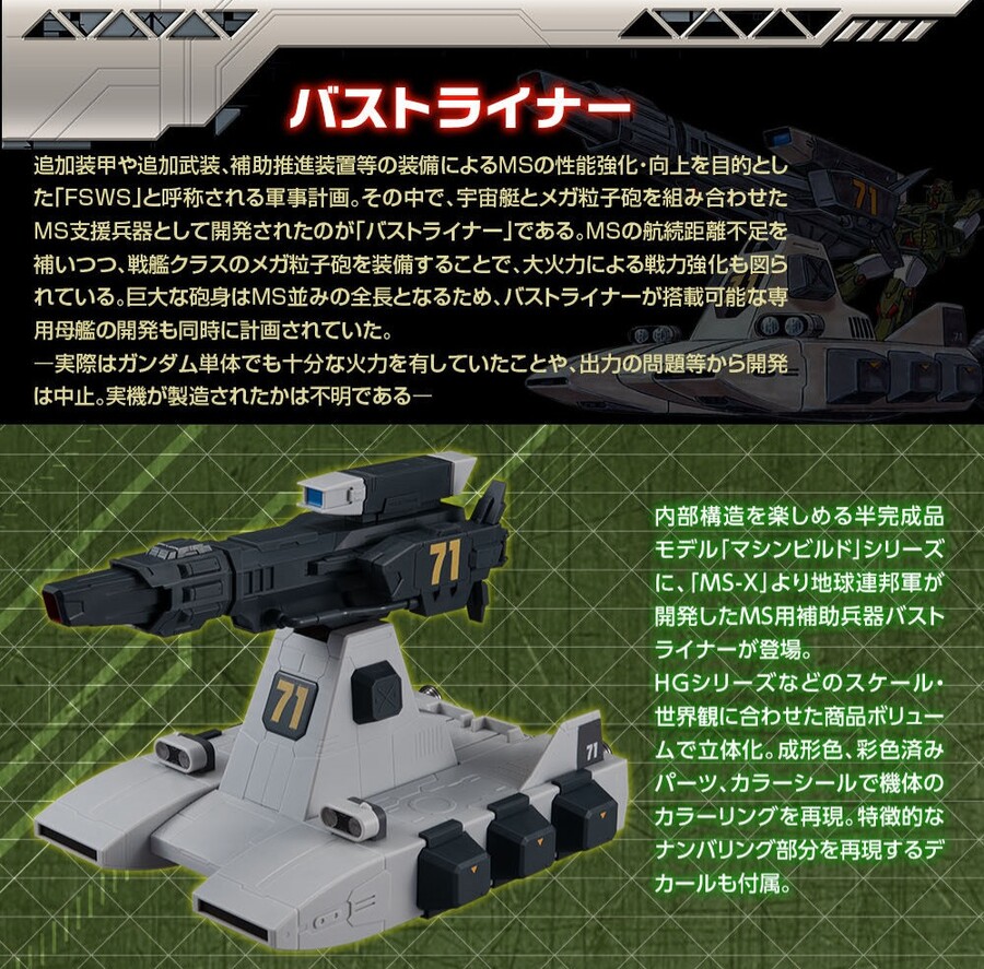 [메가하우스] 기동전사 건담 버스트 라이너. HG 건프라와 호환 가능_2.jpg