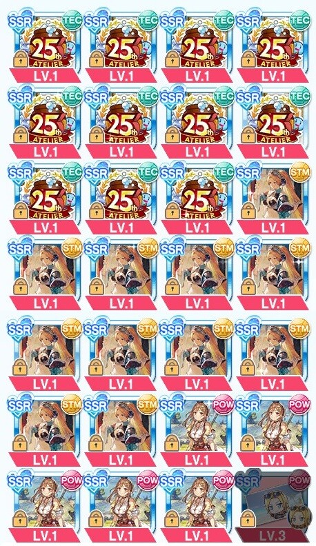 [스팀VV] 아틀리에 25주년 보드 뽑기 결과_1.jpg