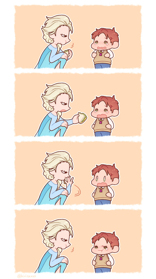 겨울왕국) 한스 샌드위치 뺏어먹는 엘사._2.jpg