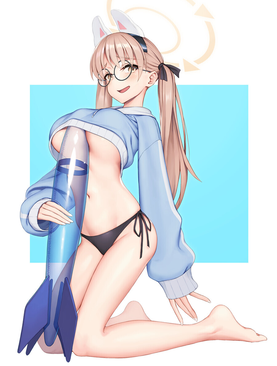 블루아카) 래빗소대 수영복 랜덤짤_26.png