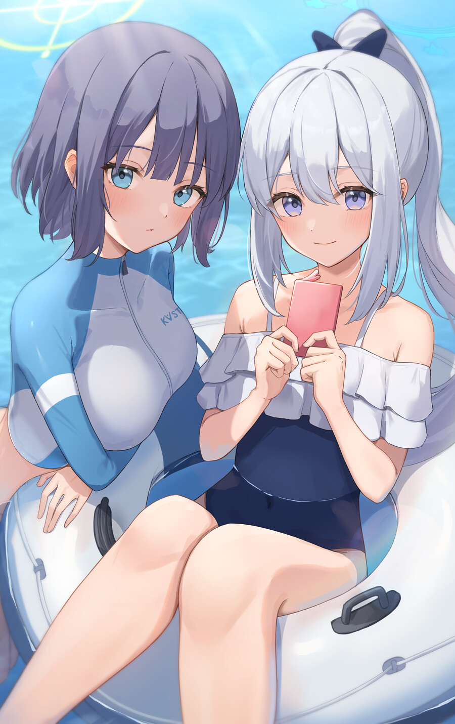 블루아카) 레빗소대 수영복 랜덤짤 13 (단체샷 모음)_4.png