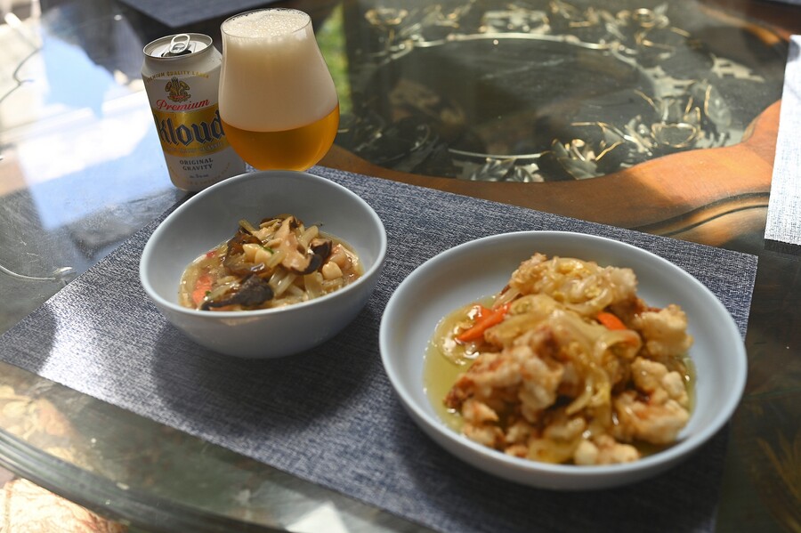 퇴근후 포장해온 탕수육/유산슬과 치즈 키스테라;ㅎ_2.jpg