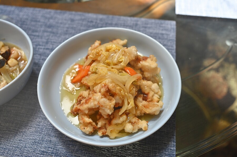 퇴근후 포장해온 탕수육/유산슬과 치즈 키스테라;ㅎ_3.jpg