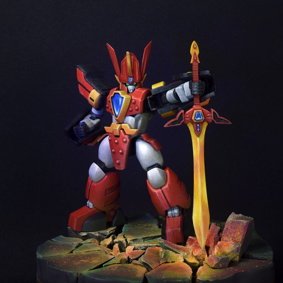 [모데로이드] 마동왕 그랑죠 완성 _ 아크릴 붓도색_1.jpg