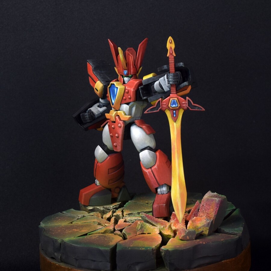 [모데로이드] 마동왕 그랑죠 완성 _ 아크릴 붓도색_6.jpg