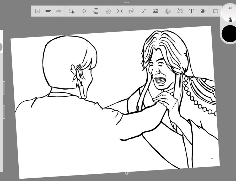 검은 사막) 매구랑 우사 그려봄..jpg._2.jpg