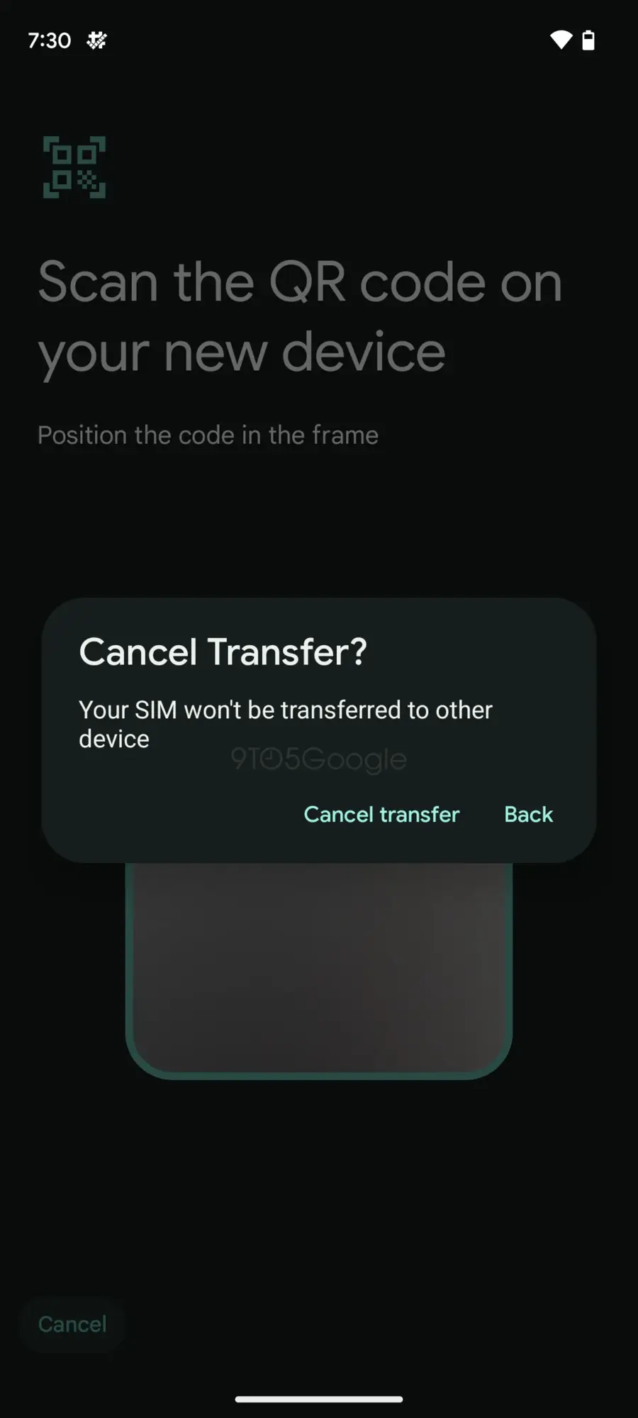 곧 출시될 Android의 eSIM 전송 기능은 QR 코드를 기반으로 합니다._3.webp