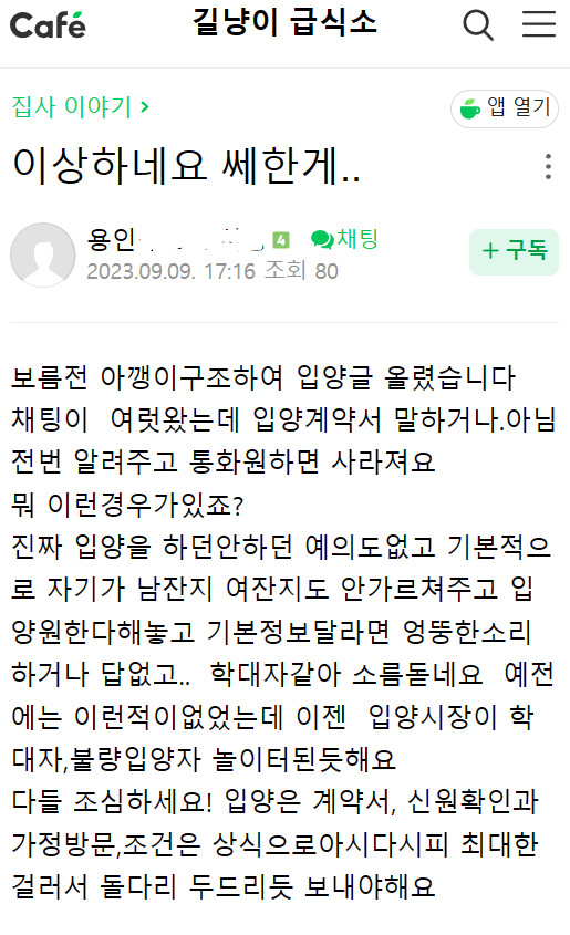 세상이 이상해졌다고 말하는 캣맘_1.png