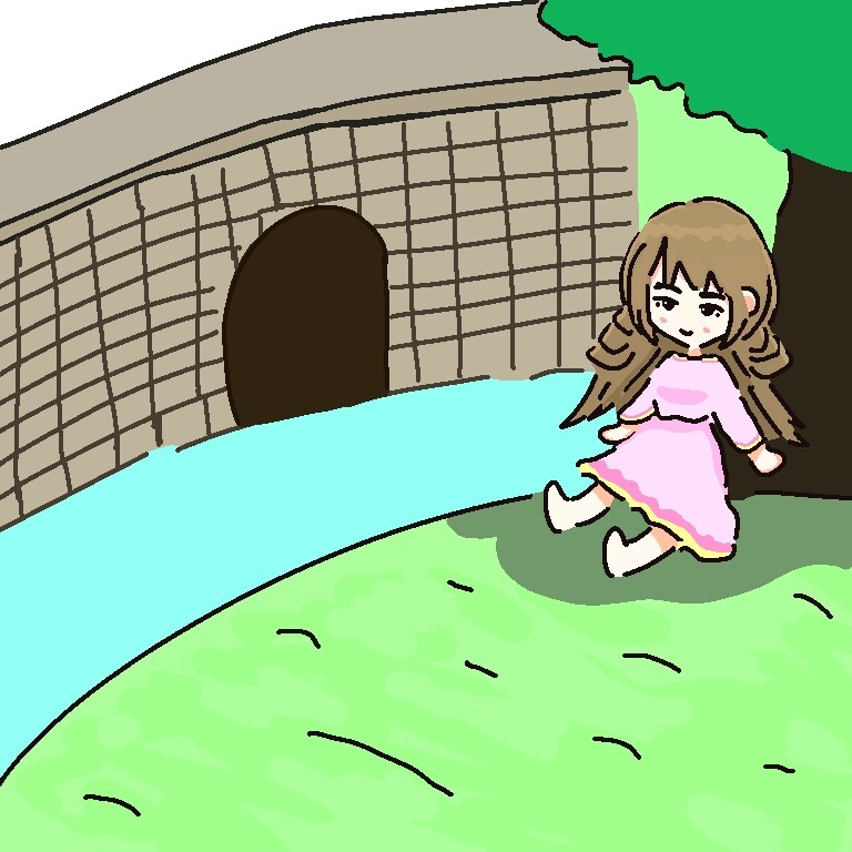 언덕위에서 쉬고 있는 소녀를 그렸습니다_4.jpg