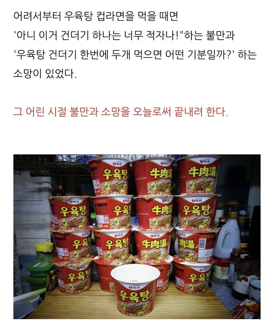 우육탕 컵라면 건더기 16개 몰빵.jpg_1.jpg
