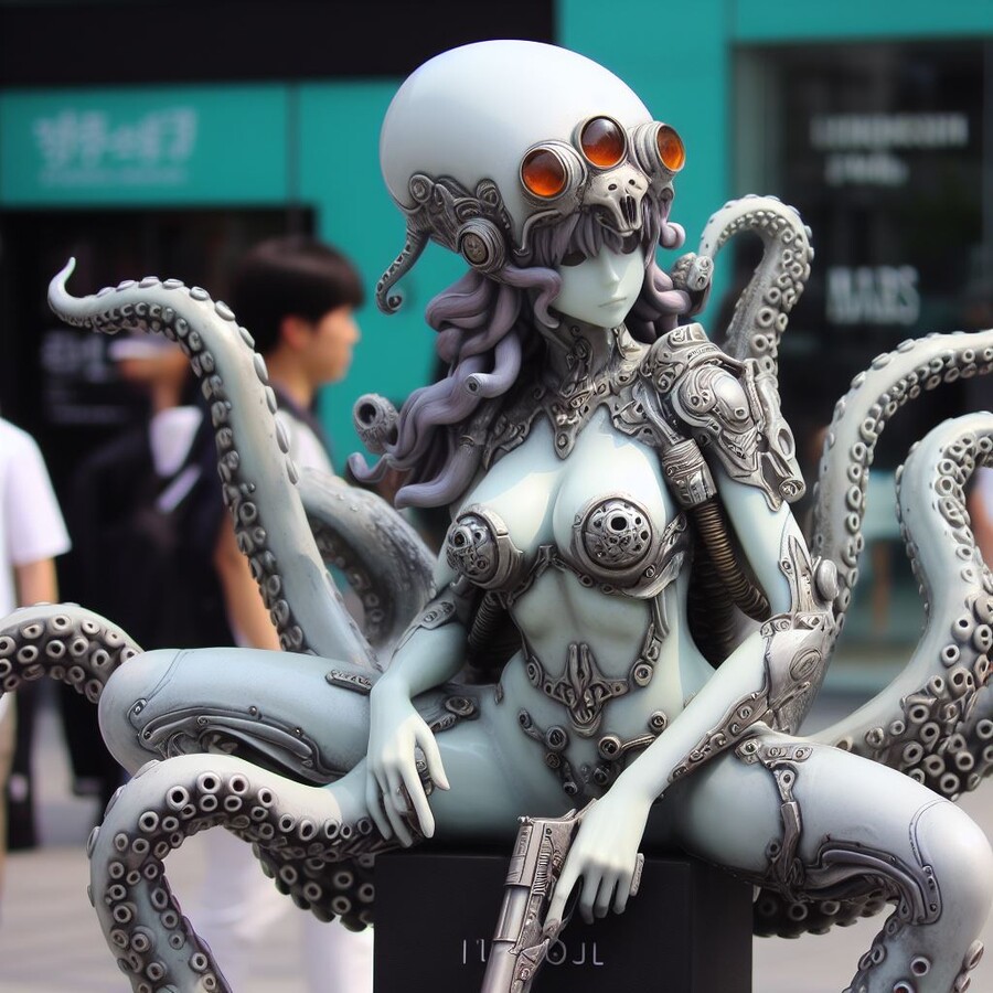 bing) 메탈슬러그에 나오는 마즈피플이 서울에 출현한걸 그려줘!!_10.jpg