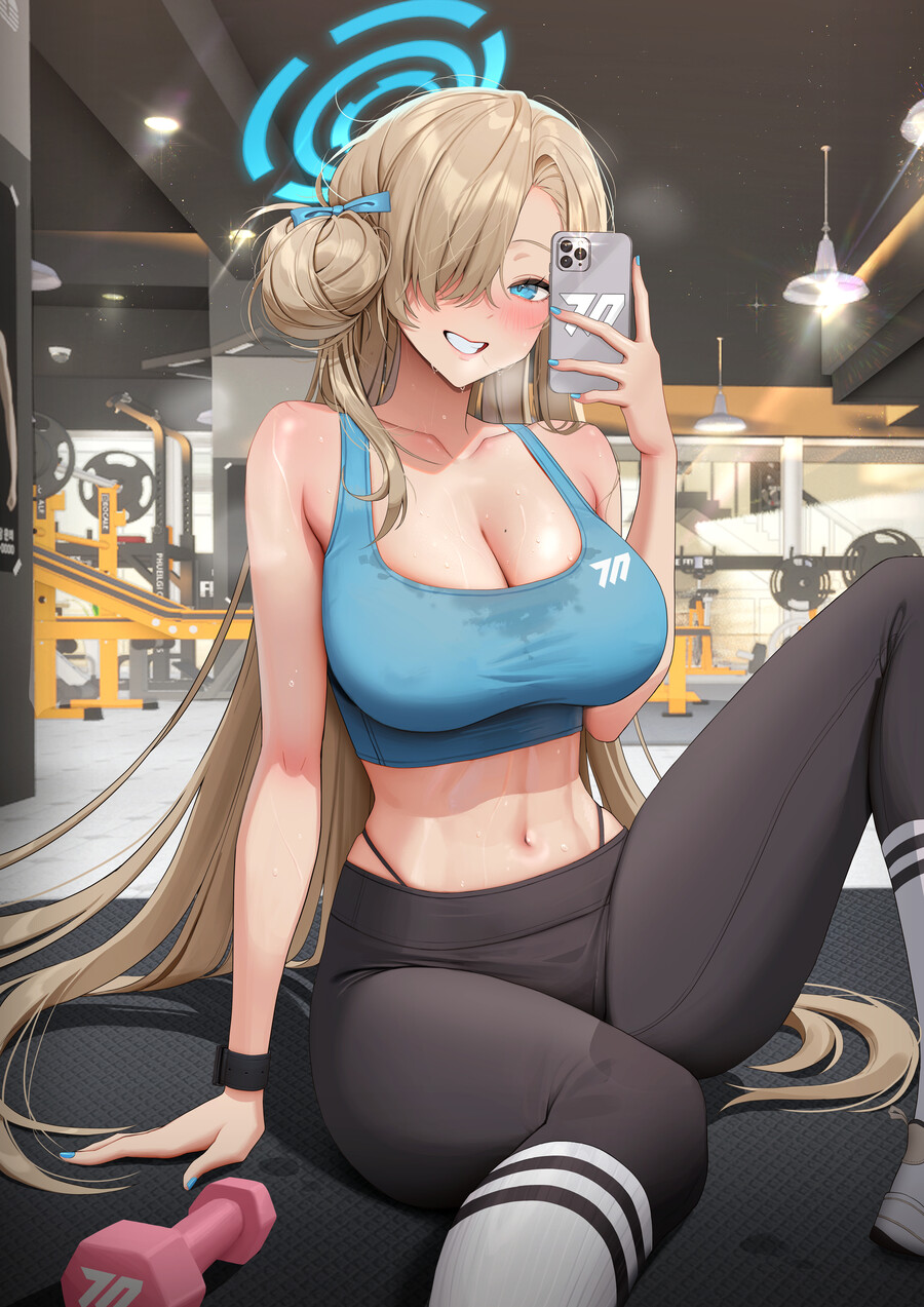블루아카 은근히 야한 운동녀 아스나