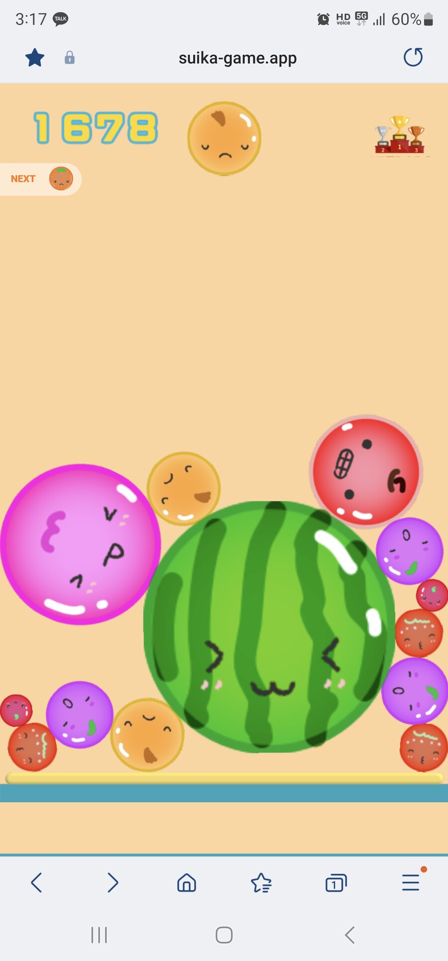 수박게임) 수박 하나 만들기도 힘드네_1.jpg