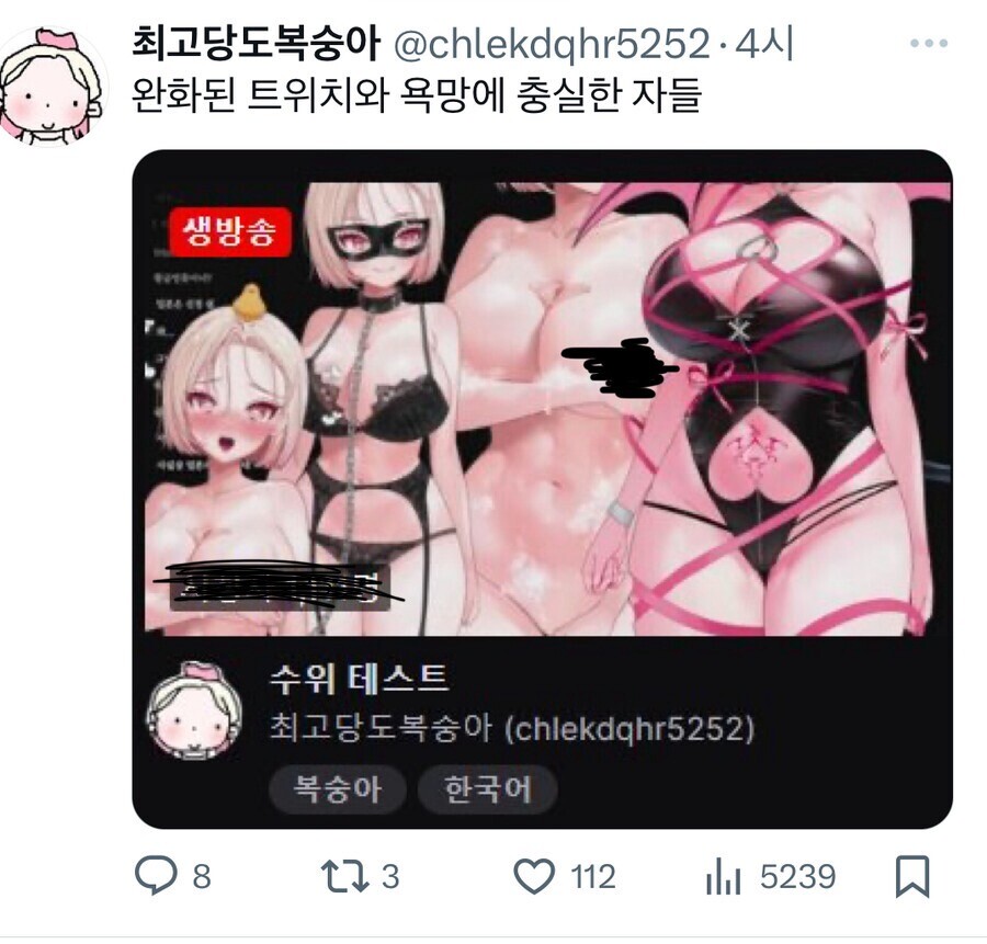 버튜버) 쉬고 오겠다고 가셨던 객원세아 1호기 최당복 님 근황_1.jpg