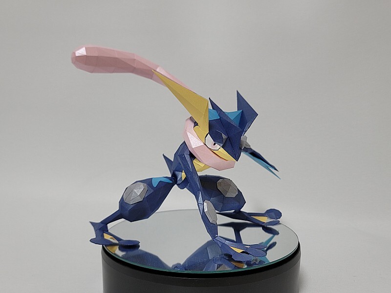 greninja pokemon papercraft 페이퍼크래프트_1.jpg