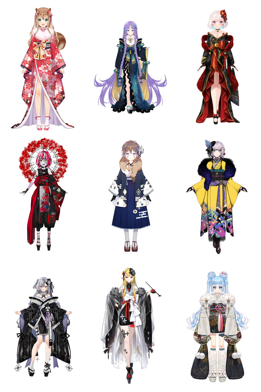 버튜버) 홀로 신년의상 모음_8.png