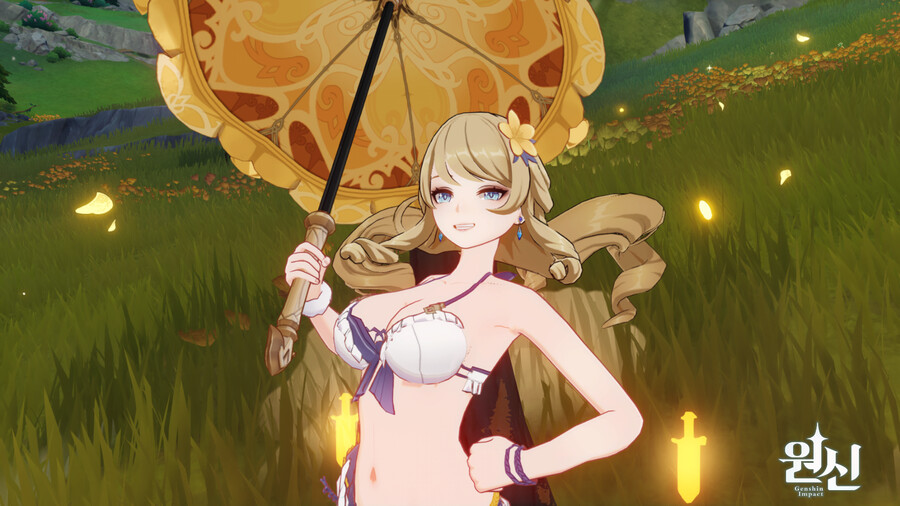원신 건치 나비아