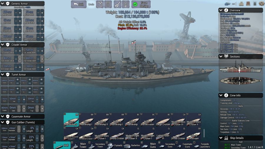 [군함 설계] 만재 배수량 104,000t급 공성전함_2.jpg