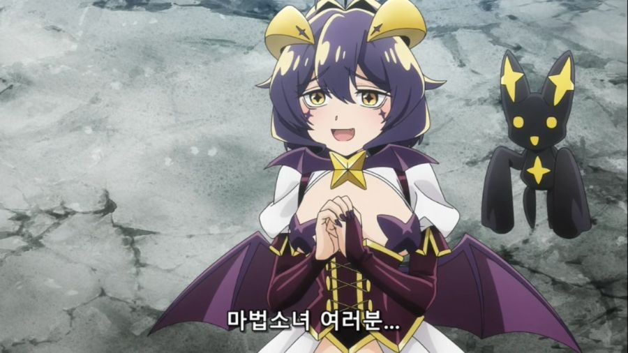 [마법소녀를동경해서]트레스 마지아를 보고 반가워하는 주인공_2.jpg