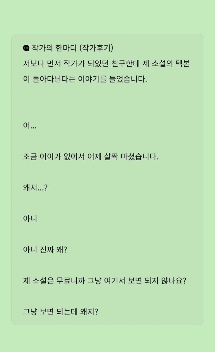 자기 소설의 텍본이 돌아다니는걸 본 작가.jpg_1.jpg