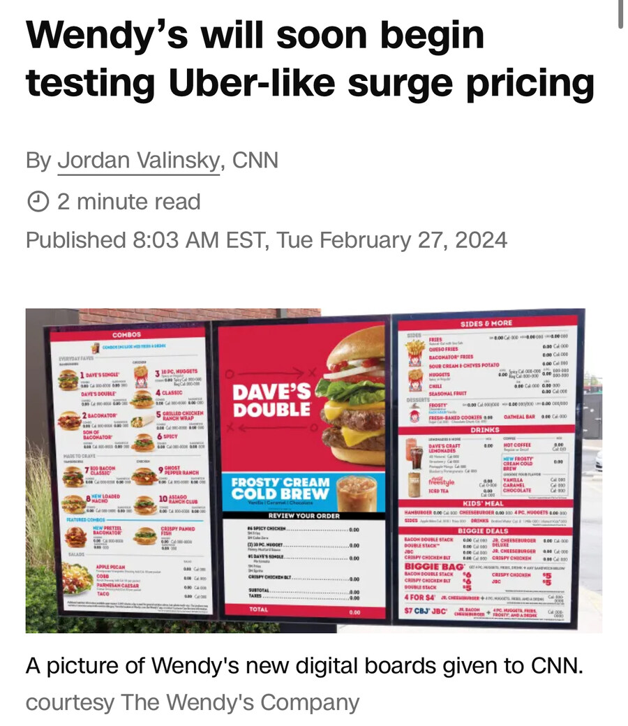 미국 웬디스 근황jpg