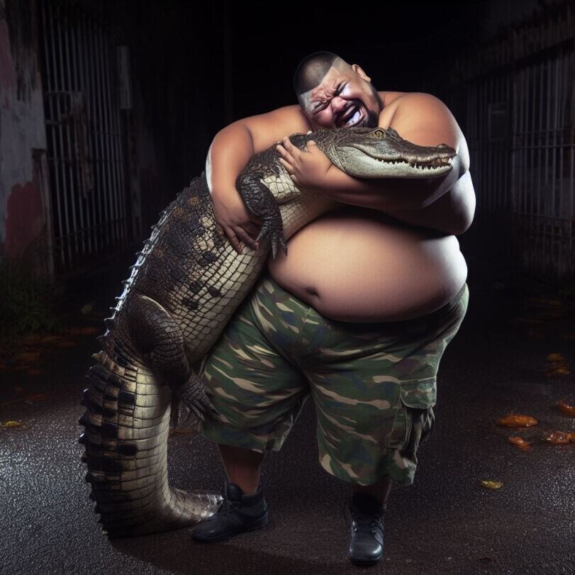 Ai로 그린 악어와 흑인과 피자 그림들 .jpg_10.jpg