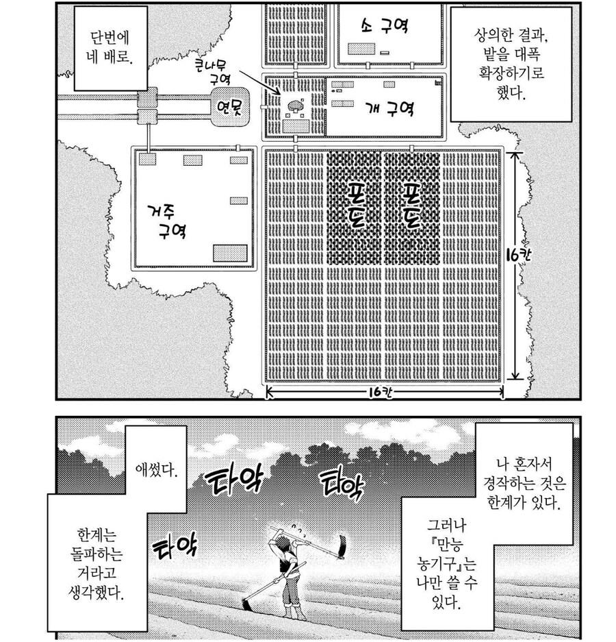 혼자서 농사를 짓던 주인공의 영역 확장 과정_4.jpg