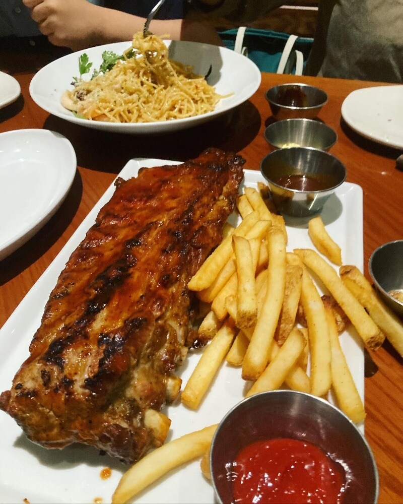 아웃백 스테이크 하우스 5만원으로 3인 가족 먹기