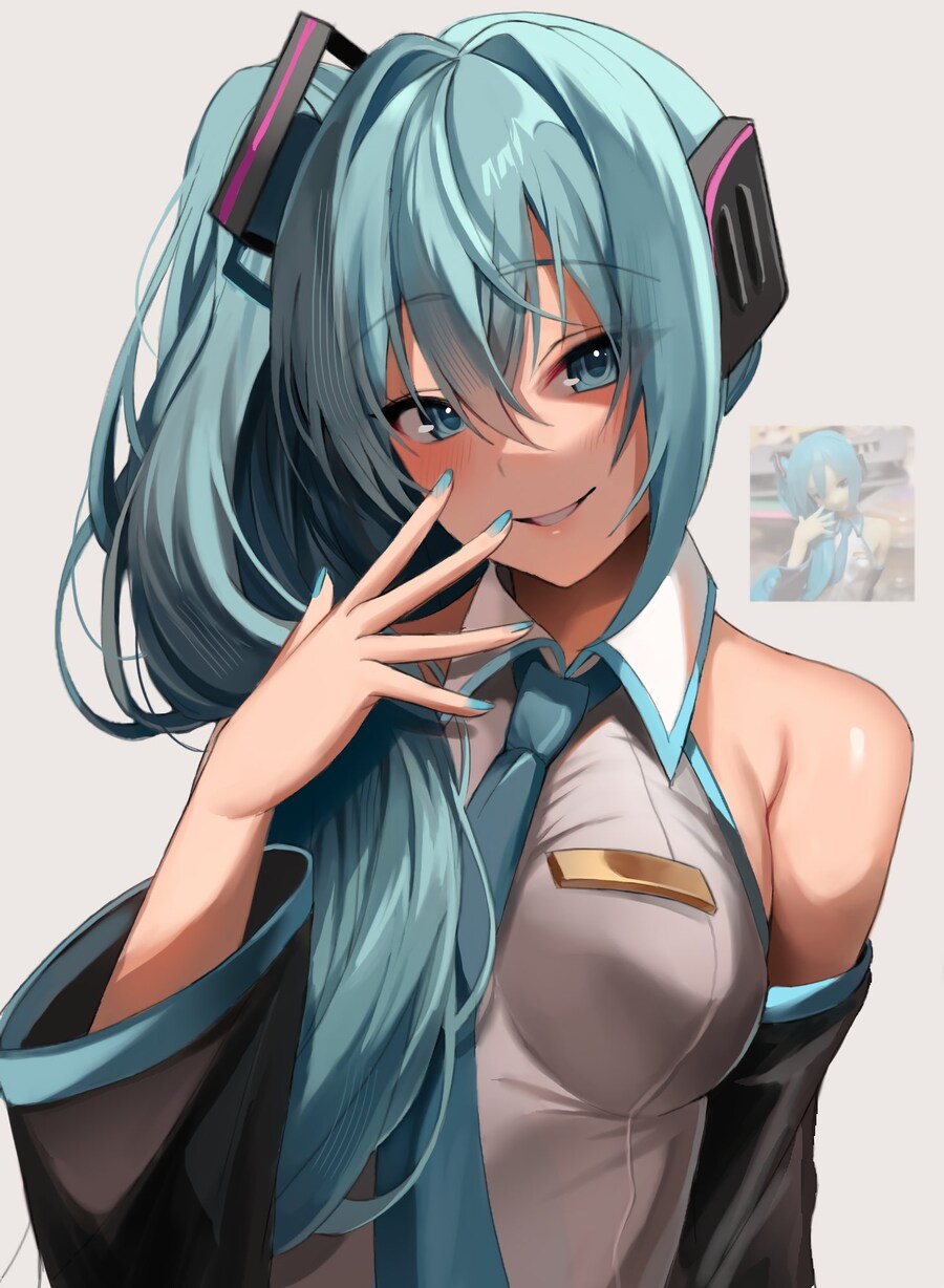 미쿠) 왠지 핫해진 사이드테일 미쿠_1.jpg