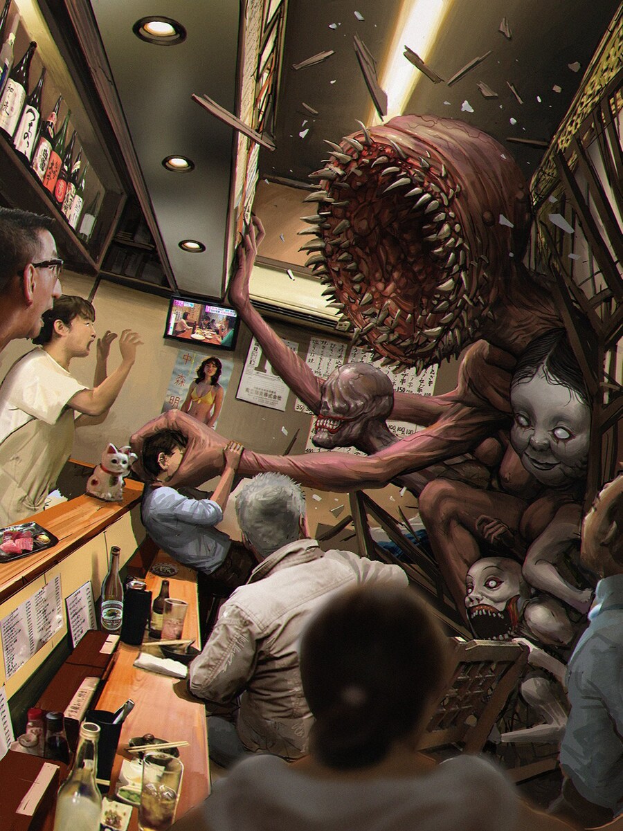 세계 곳곳에서 발견된 괴생명체 일러스트_4.jpg