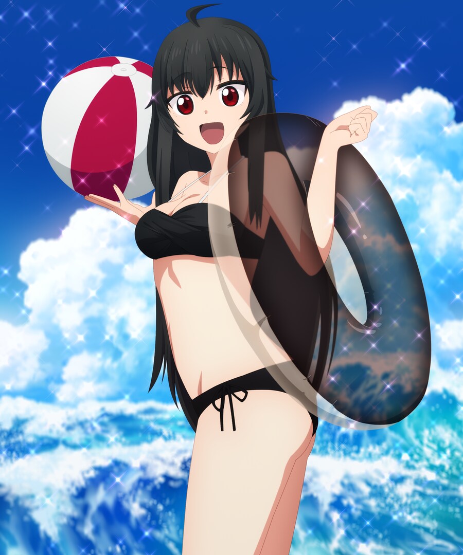 해변가에서 놀 채비를 마친 이리스 유마입니다._1.png