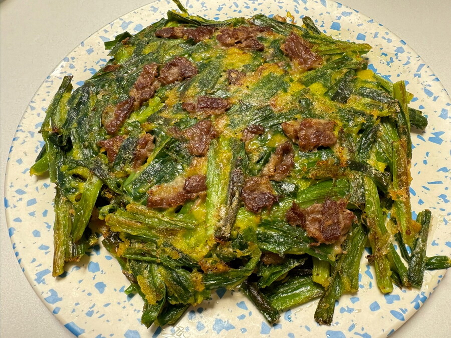 비가 와서 만들어 먹은 부추전~~~_1.jpg