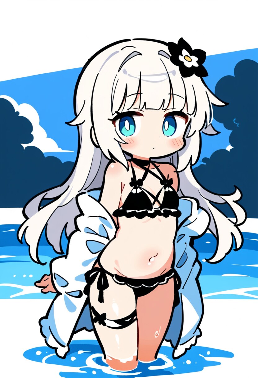 AI) 오후의 프릴 수영복 은발 미소녀_12.png