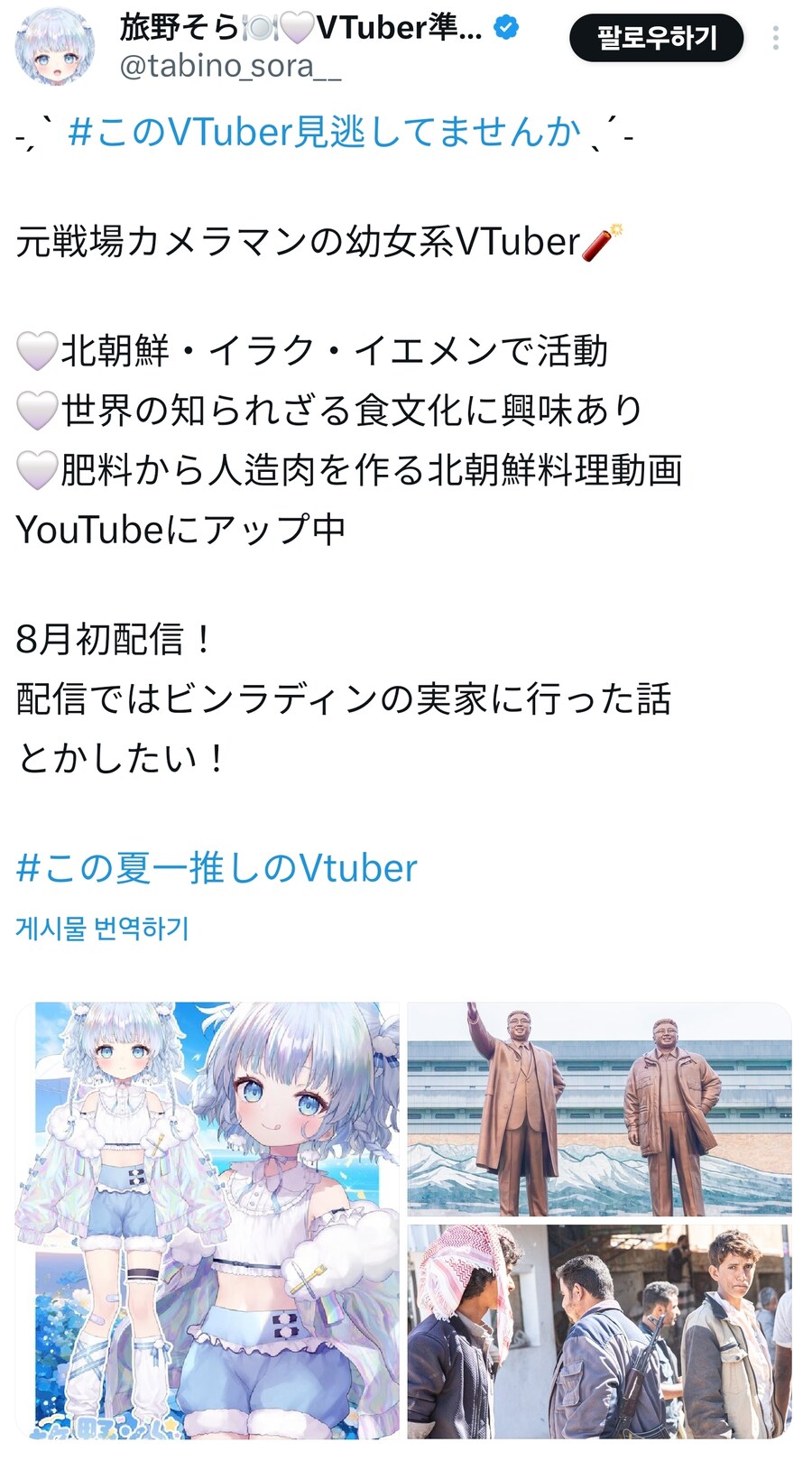 씹덕들 종군기자가 버튜버하는게 진짠줄 아나봐 ㅋㅋㅋ_2.jpg