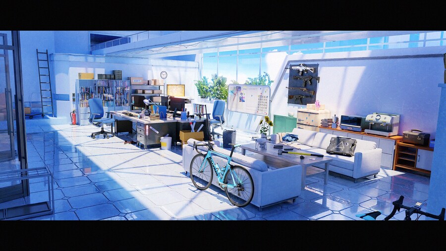 블루아카) 블렌더로 구현한 3D 샬레 사무실.jpg_2.jpg