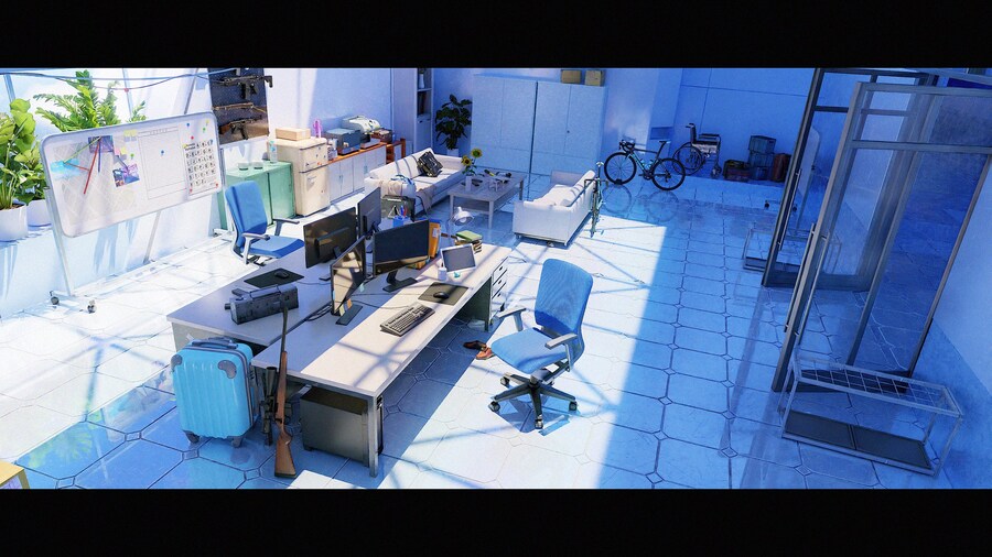 블루아카) 블렌더로 구현한 3D 샬레 사무실.jpg_3.jpg