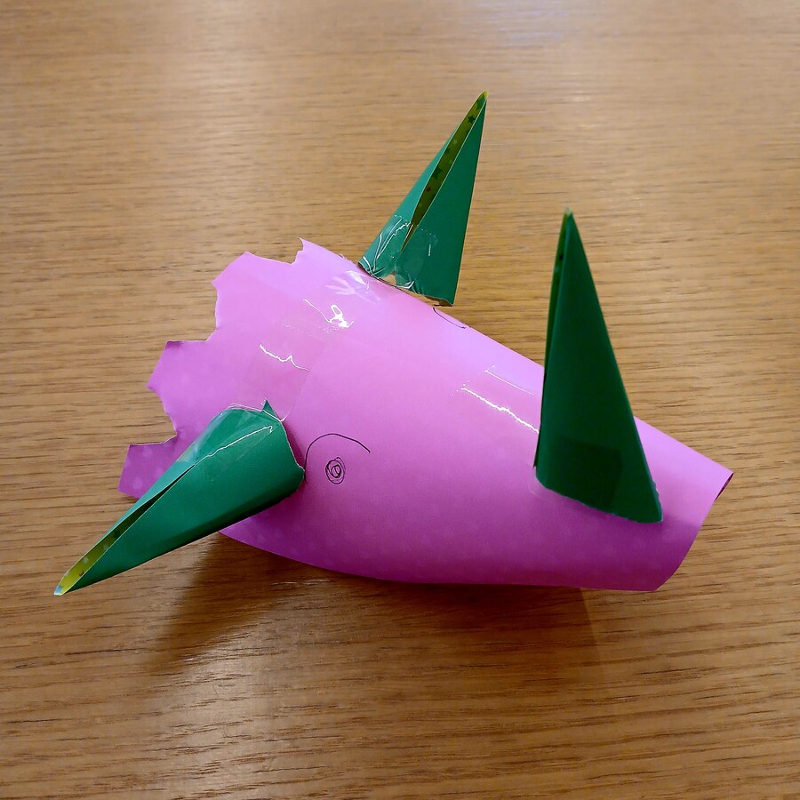 만들기)색종이 트리케라톱스, 개구리 ㅎㅎㅎ_3.jpg