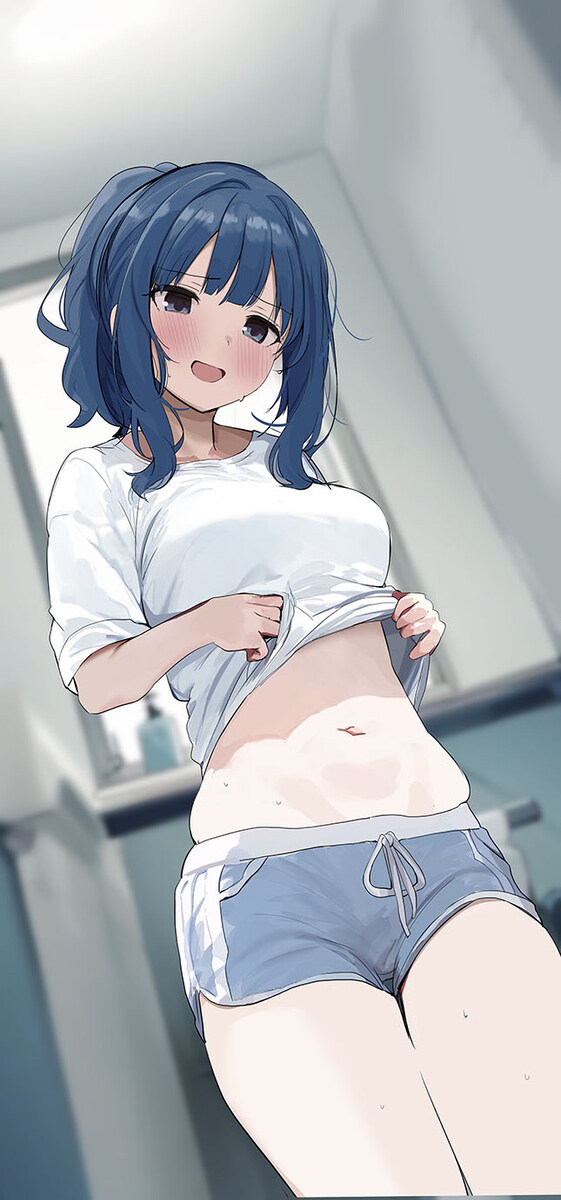 패배히로인) 뱃살이 좀 있다는 파란머리 여캐_6.jpg