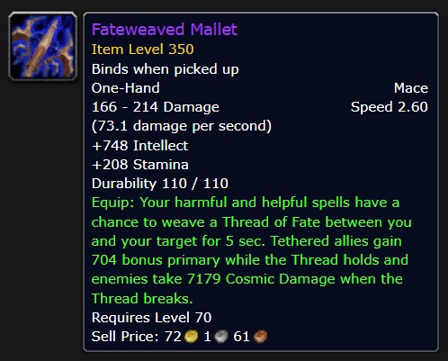 와우 내부 전쟁 지능 캐스터 및 힐러를 위한 운명매듭 무기_4.jpg