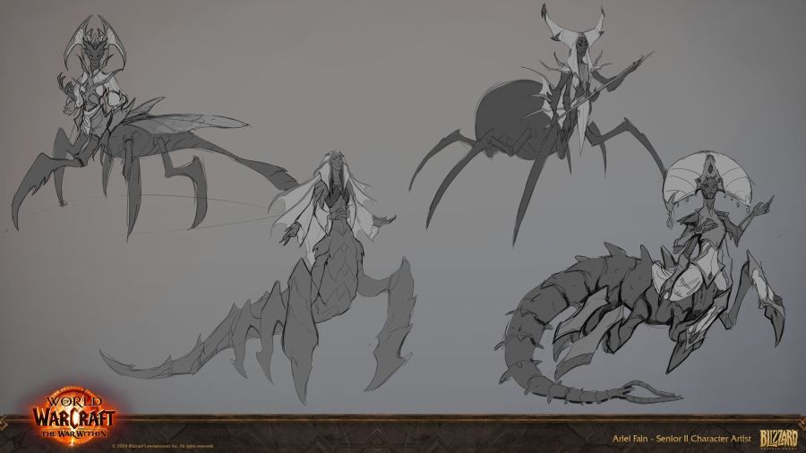 와우 내부 전쟁 아트 하라니르, 오르웨냐, 여왕 안수레크_6.jpg