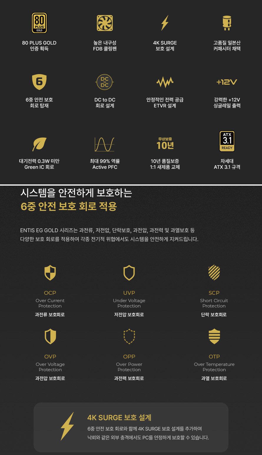 엔티스 EG 1000W 80PLUS GOLD 풀모듈러 ATX3.1 화이트_7.jpg