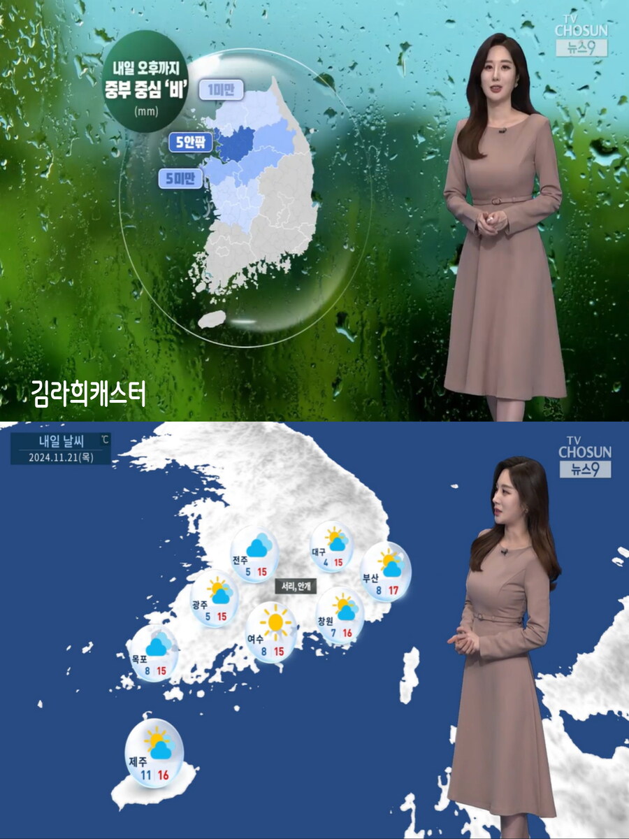 내일, 기온 반짝 올라(큰 일교차 유의, 낮까지 곳곳 비, 미세먼지 보통)_32.jpg